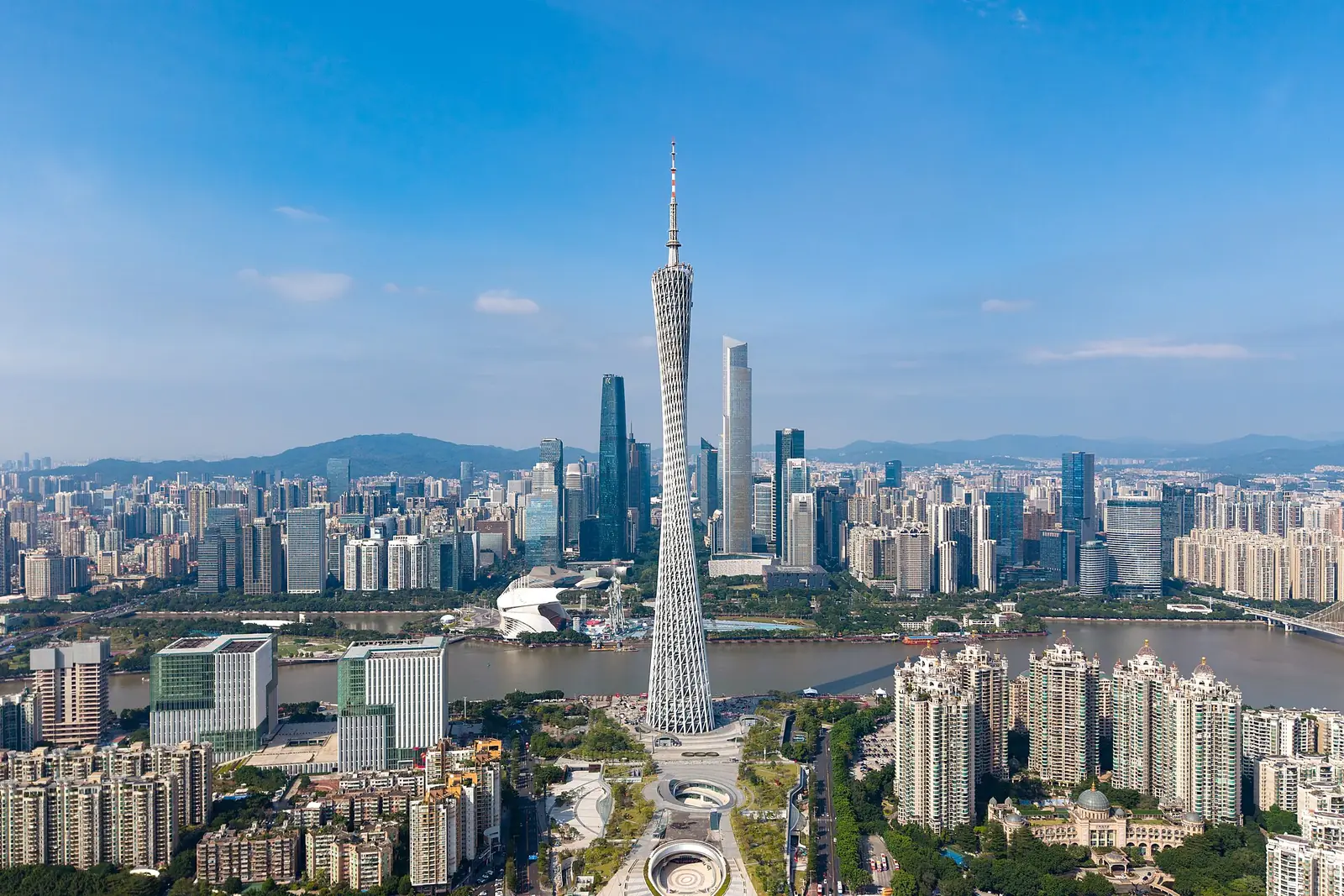 广州塔与广州城市天际线